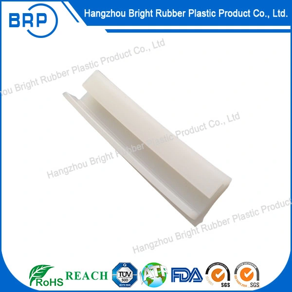 Lu Shape Transparent Silicone Sealing Strip Automotive Rubber Anti-Collision Extrusion Parts
