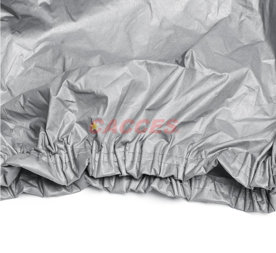 Grey Waterproof PEVA Cotton Fabric Thick Dust Rain UV Protection Outdoor Car Cover Tarp, Car Protection Auto Accessories Full Exterior Covers for SUV Automobile