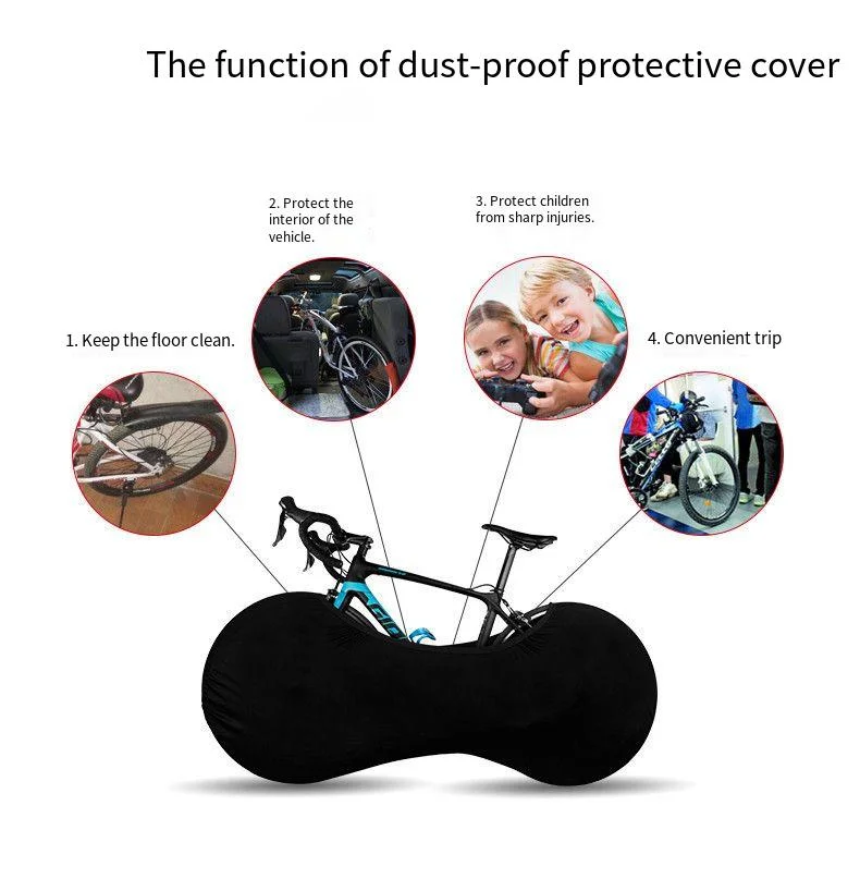 Car Clothing, Bike Protector Cover Elastic Stretch Anti-Dust Wheels Cover