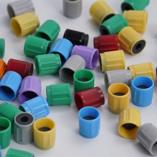 Plastic Caps with Rubber for Blood Collection Tubes Dia. 13mm Dia. 16mm 