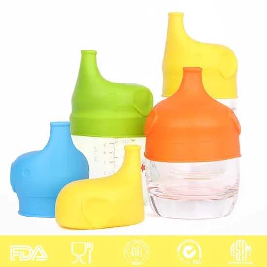 Soft Silicone Rubber Cup Cover, Universal Silicone Sippy Cup Lid Set, Silicone Bottle Cap 