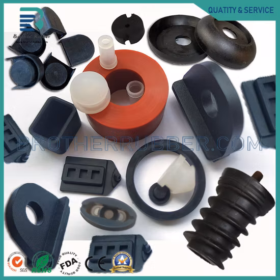 OEM Custom Silicone EPDM NBR HNBR FKM Rubber Molded Auto Rubber Parts